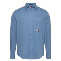 Tommy Jeans Reg Washed Twill Shirt - Blue - S