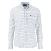 Fynch Hatton Combi Print Button Down Shirt - Green - L