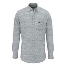 Fynch Hatton Minimal Flower Button Down Shirt - Green - L