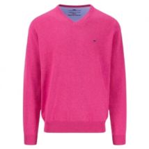 Fynch Hatton V-Neck Superfine Sweater - Pink - L