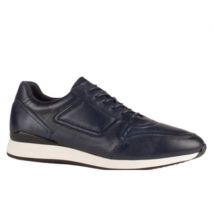 Lloyd & Pryce Caesars Leather Trainers - Navy - 41