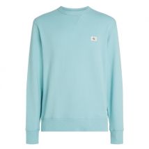 Calvin Klein Jeans Cotton Terry Badge Sweatshirt - Green - M