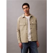 Calvin Klein Jeans Cargo Cotton Ripstop Overshirt - Beige - S