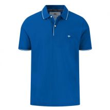 Fynch Hatton Modern Fit Premium Cotton Polo Shirt - Blue - XL
