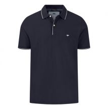 Fynch Hatton Modern Fit Premium Cotton Polo Shirt - Navy - L