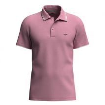 Fynch Hatton Contrast Tipping Polo Shirt - Light Peony - L