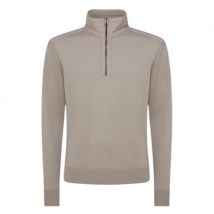 Belstaff Kilmington Quarter Zip Jumper - Pumice Grey - L