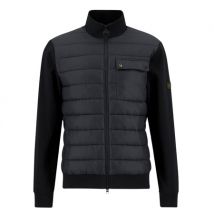 Barbour International Heysham Quilted Sweatshirt Jacket - Black - XL