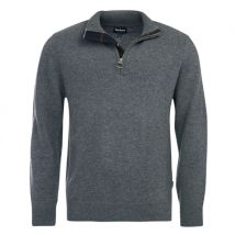 Barbour Holden Half Zip Knitted Jumper - Grey - 2XL