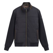 Bugatti Mens Hybrid Knitted Jacket - Navy - L