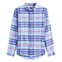 Tommy Jeans Regular Fit Check Flannel Shirt - Blue - L