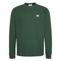 Calvin Klein Jeans Long Sleeve Waffle Badge Crew T-shirt - Green - S