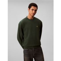 Calvin Klein Jeans Cotton Terry Mono Logo Sweatshirt - Green - M