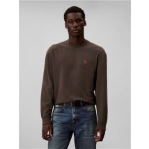 Calvin Klein Jeans Cotton Terry Mono Logo Sweatshirt - Grey - S