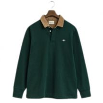 Gant Corduroy Collar Heavy Rugger Shirt - Green - 2XL