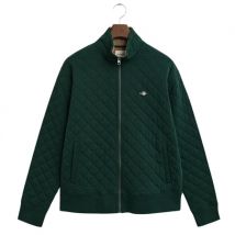 Gant Quilted Cord Collar Full Zip Jacket - Green - XL