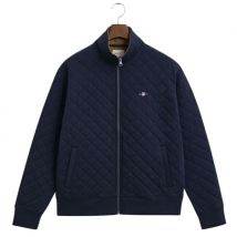 Gant Quilted Cord Collar Full Zip Jacket - Navy - L