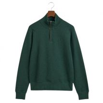 Gant Sacker Rib Half-Zip Sweatshirt - Green - XL