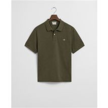 Gant Regular Fit Shield Piqué Polo Shirt - Green - M