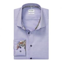 Olymp Solid Colour Buisness Shirt - Purple - 17