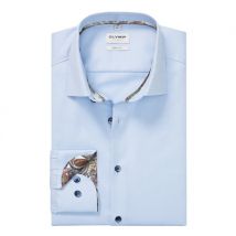 Olymp Solid Colour Buisness Shirt - Blue - 17.5