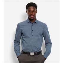 Olymp Patterned Business Shirt - Navy - M