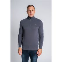 Xv Kings Narbonne Wolf 1/4 Zip Sweatshirt - Charcoal - 2XL