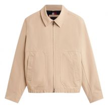 Tommy Hilfiger Packable Water Repellent Zip-Thru Ivy Jacket - Beige - L