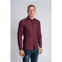 Xv Kings Tesoni Long Sleeve Oxford Shirt - Wine - M