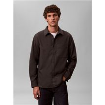 Calvin Klein Jeans Melange Flannel Relaxed Shirt - Black - L