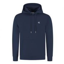 Calvin Klein Jeans Cotton Terry Badge Hoodie - Navy - M