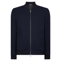 Remus Uomo Remus Flannel Bomber Jacket - Navy - XL