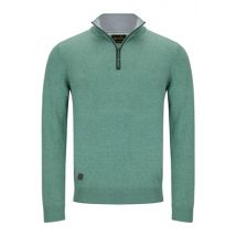 6th Sense Harry 1/4 Zip Sweater - Green - 2XL
