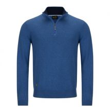 6th Sense Harry 1/4 Zip Sweater - Blue - 2XL