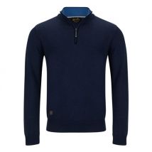 6th Sense Harry 1/4 Zip Sweater - Navy - XL