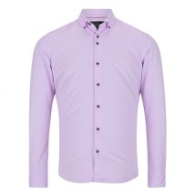 6th Sense Button Down Performance Printed Shirt Per 29 - Lilac - XL