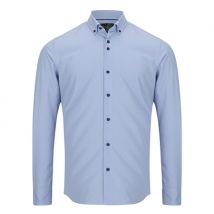 6th Sense Button Down Performance Printed Shirt Per 9 - Blue - L