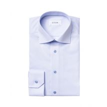 Eton Solid Signature Twill Formal Shirt - Blue - 17