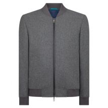 Remus Uomo Remus Flannel Bomber Jacket - Grey - XL