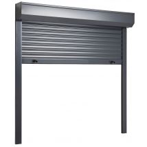 Protecta - Volet Roulant Aluminium Gris À Sangle H.170 X L.150 Cm