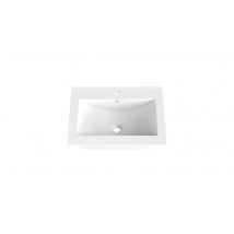 Futur Bano - Plan Vasque Simple Céramique Blanc L.60 X H.15 X P.46 Cm Atlantis