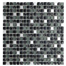 Bati Orient - Mosaïque De Verre Et Acier Gris Foncé