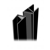 Futur Bano - Joint Magnétique Angle Noir Pour Paroi De Douche Antibes