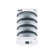 Rei - Lot 4 Poignée Coquille Vieil Argent L64mm