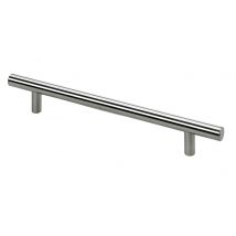 Hettich - Poignée Droite Aspect Inox Entraxe 160 Mm