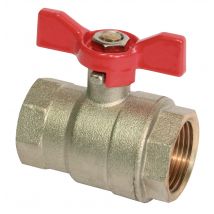 Somatherm - Vanne À Sphère Passage Intégral Pronorm Manette Papillon Femelle/femelle 20 X 27 Mm