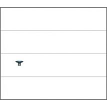Novoferm - Porte De Garage Sectionnelle Motorisée Sans Nervure Lisse Blanc 9016 L.237,5 X H.200 Cm X Ep.45 Mm