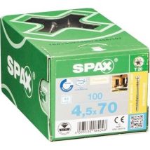 Vis De Façade Inox A2 Empreinte Torx 4,5 X 70 Mm 100 Pièces - Spax