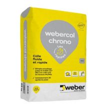 Weber Saint - Gobain - Colle Carrelage En Poudre Gris C2fg Pour Sol Intérieur & Extérieur Et Mur Intérieur 25 Kg - Webercol Chrono Weber