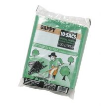 Bricoman - Sac Poubelle Renforcé Pour Jardin Vert 100 Litres X 10